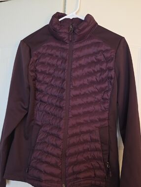 32 Degrees Quilted Front Jacket in Plum